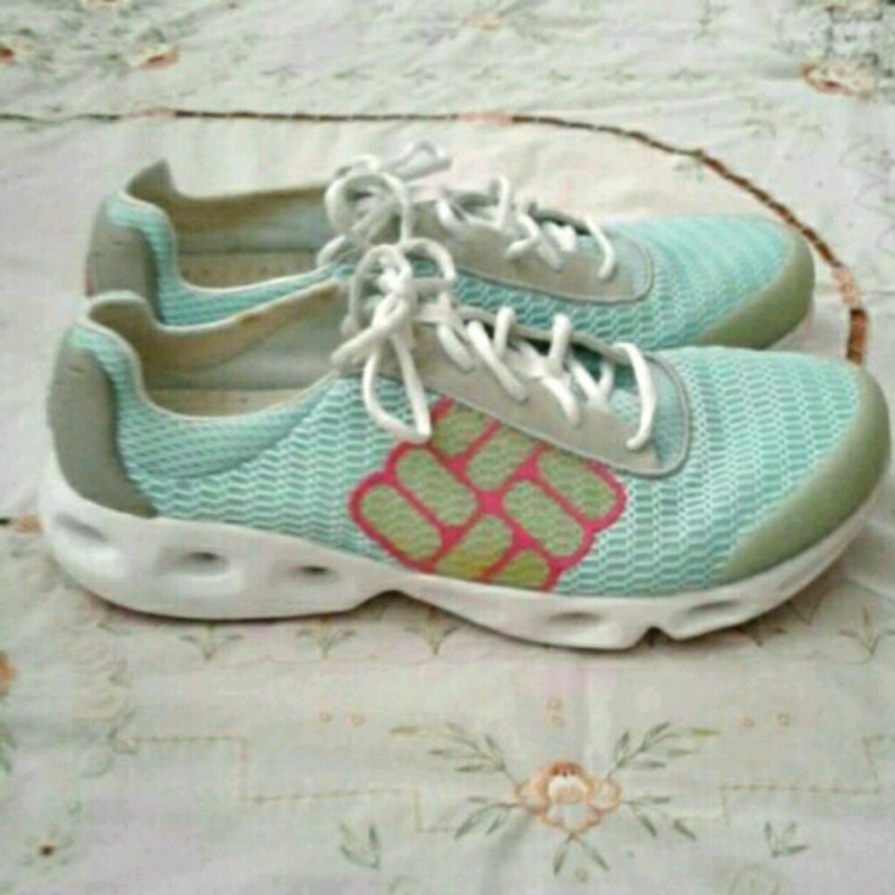 - Columbia Green / Pink Sneakers Wome pi…